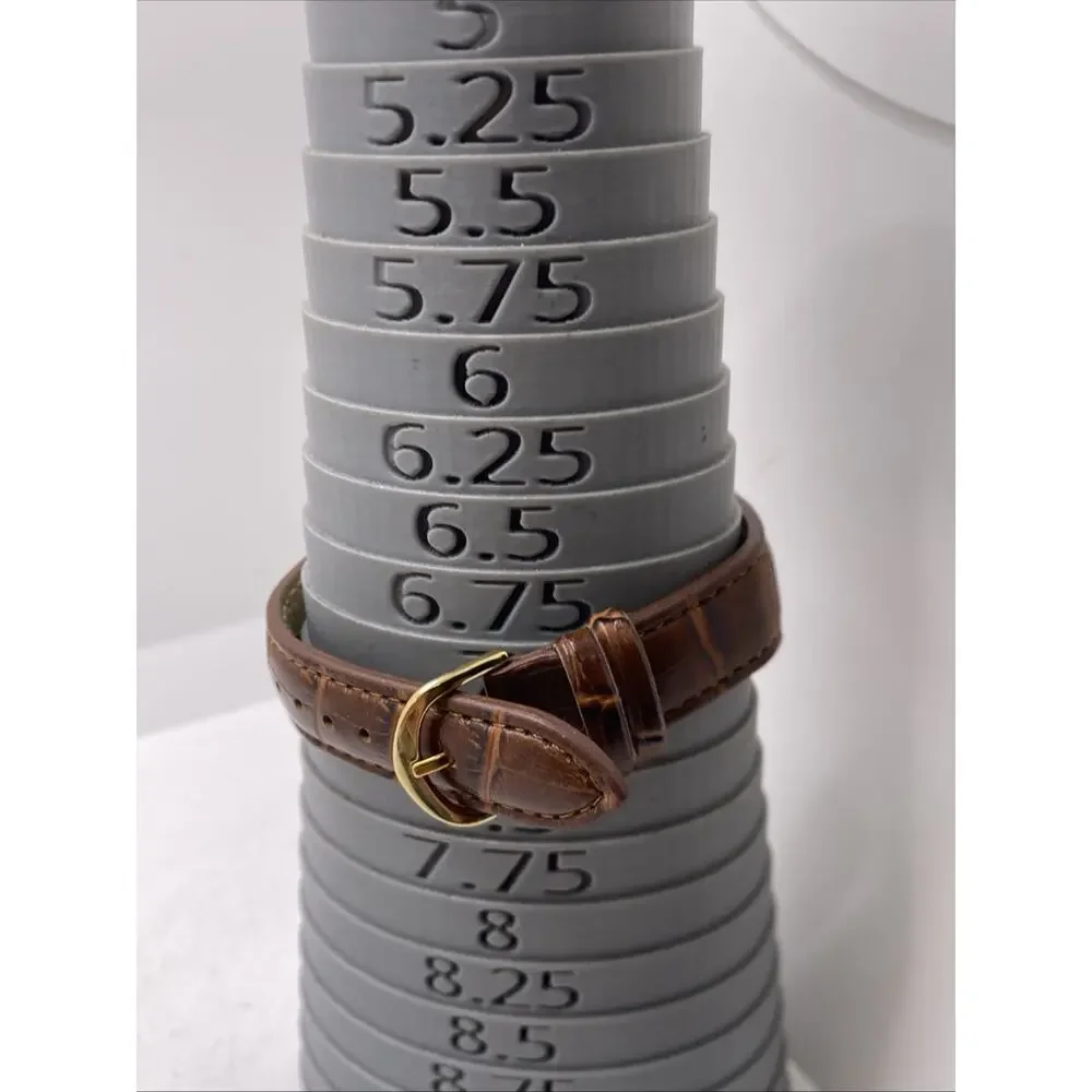 Unisex Brown Gold Watch New Battery